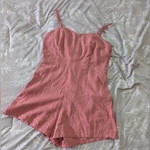 Forever 21 Pink Linen Romper